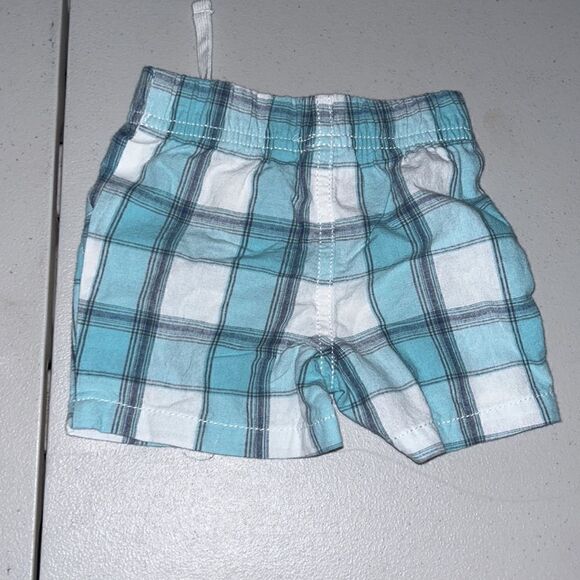 Nwt 9m jumping beans plaid shorts - Picture 2 of 2